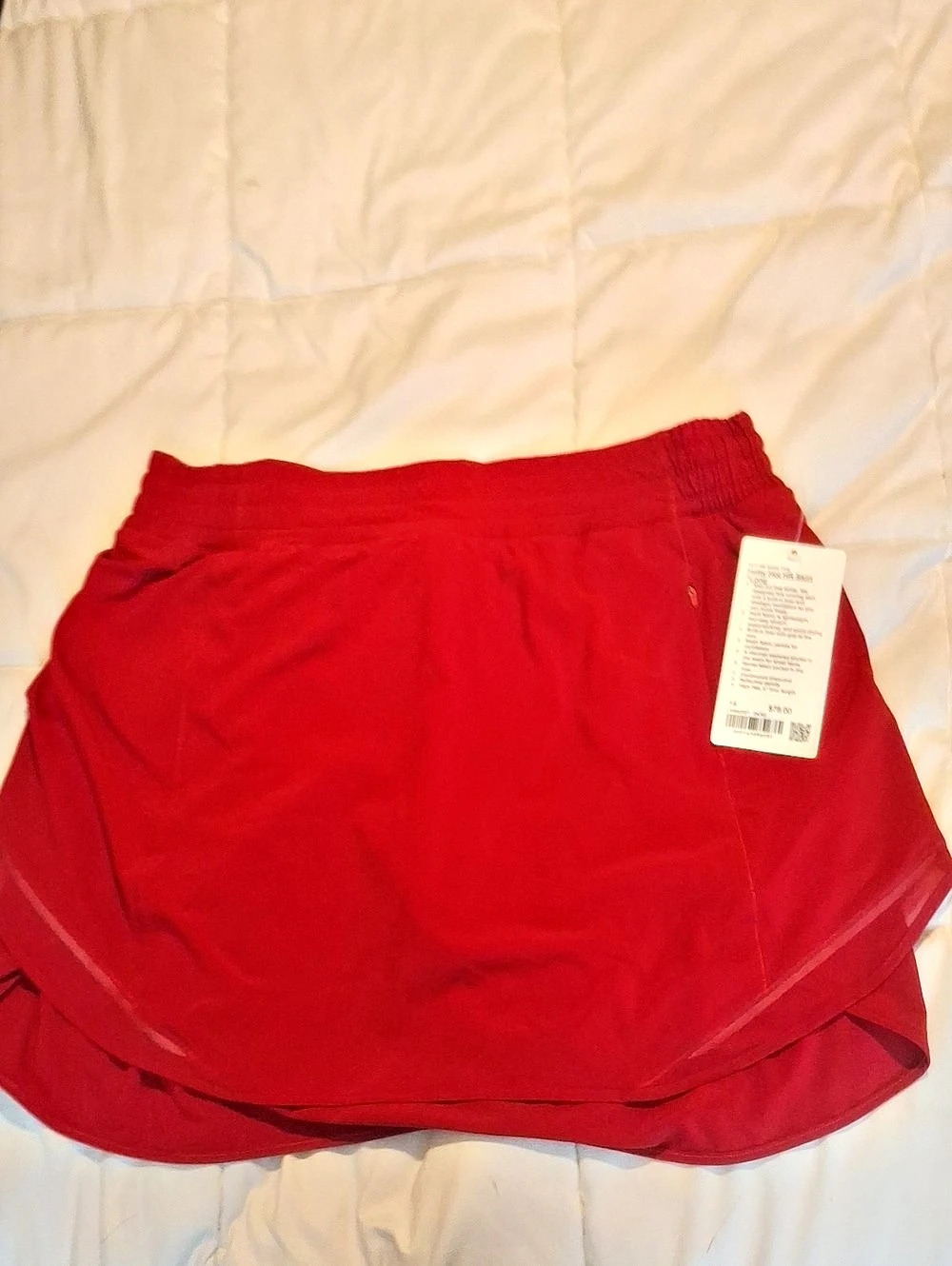 Lululemon Hotty Hot High-Rise Skirt *Long Red Size 14